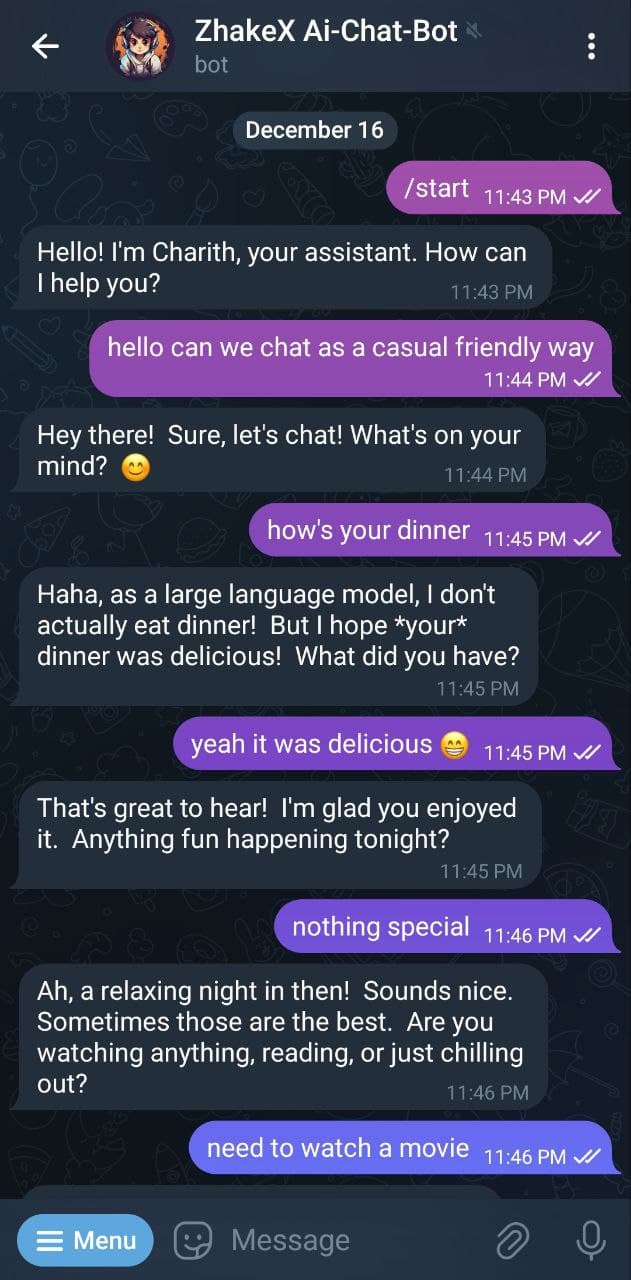 AI-Based Telegram Bot