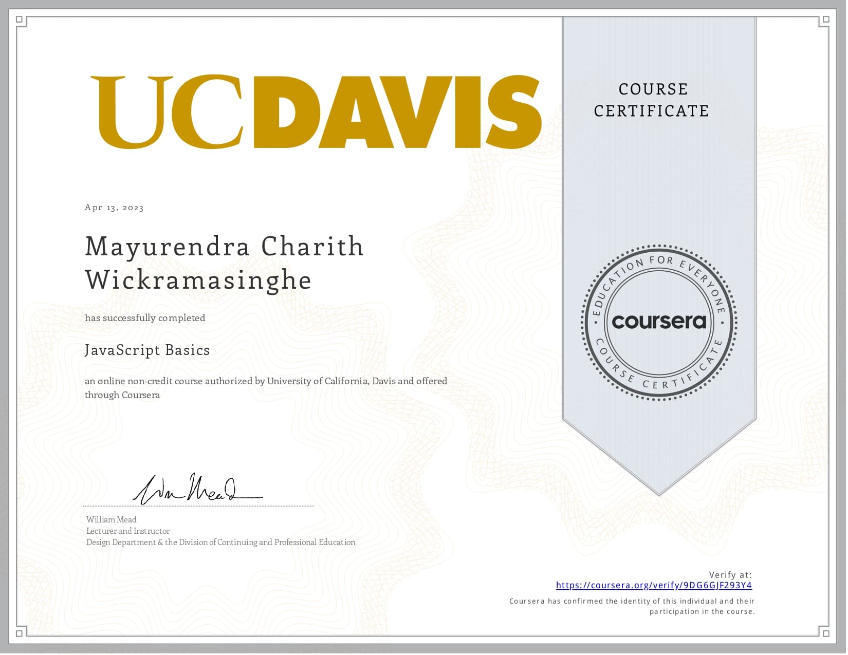 Certificate 3
